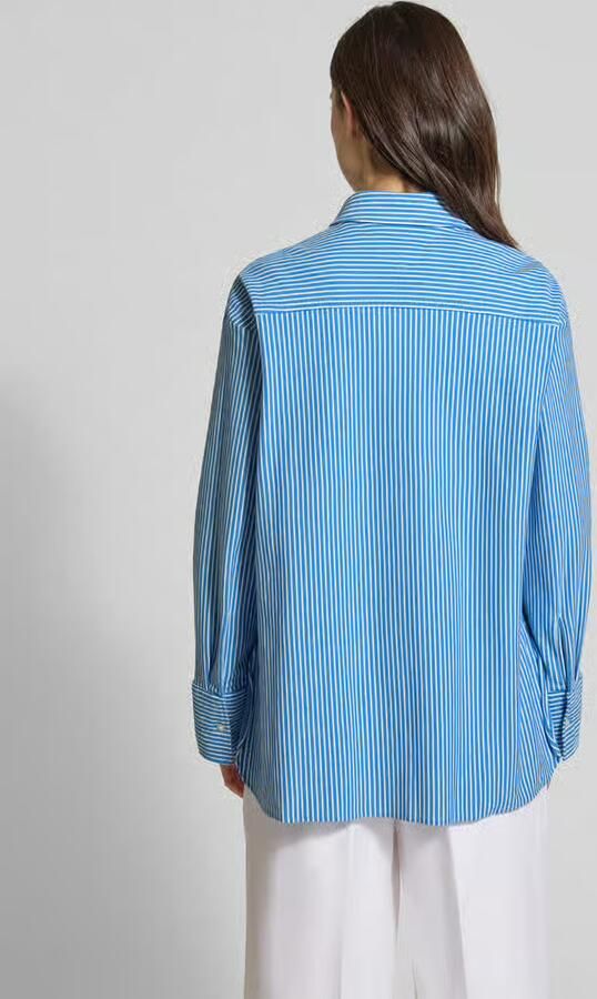 Tommy Hilfiger Oversized blouse met lange mouwen van katoenmix