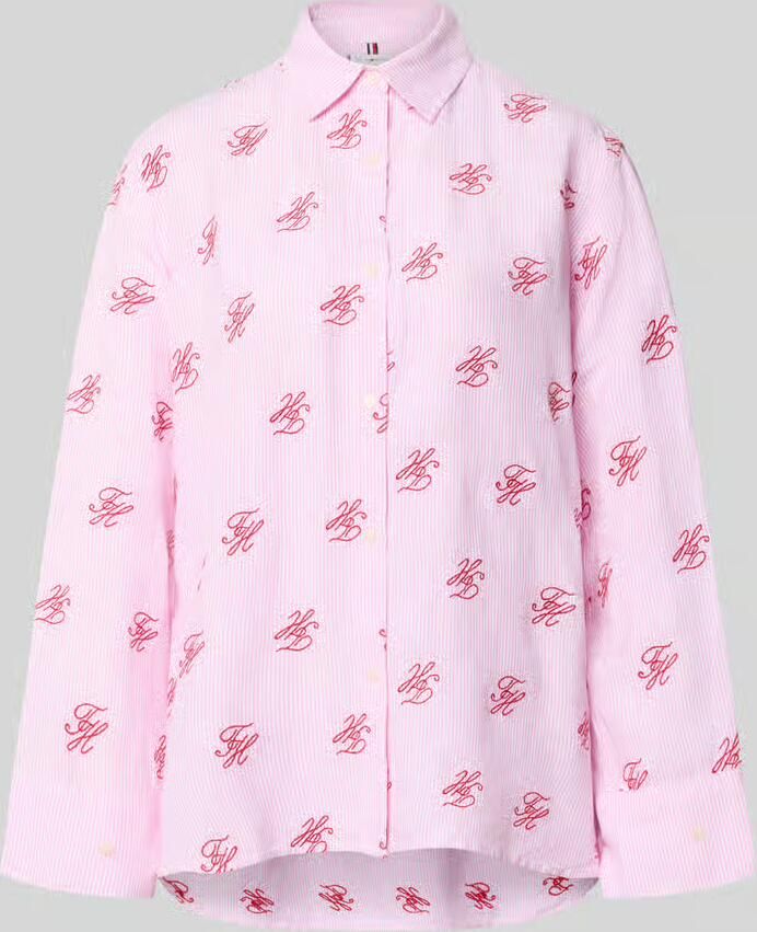 Tommy Hilfiger Oversized overhemdblouse aus mix van linnen en viscose - Foto 2