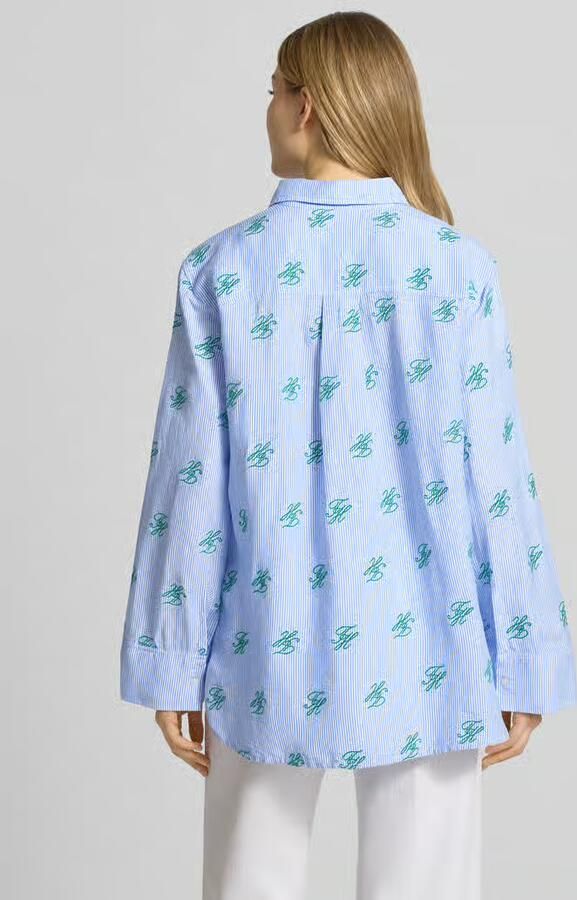 Tommy Hilfiger Oversized overhemdblouse aus mix van linnen en viscose - Foto 8