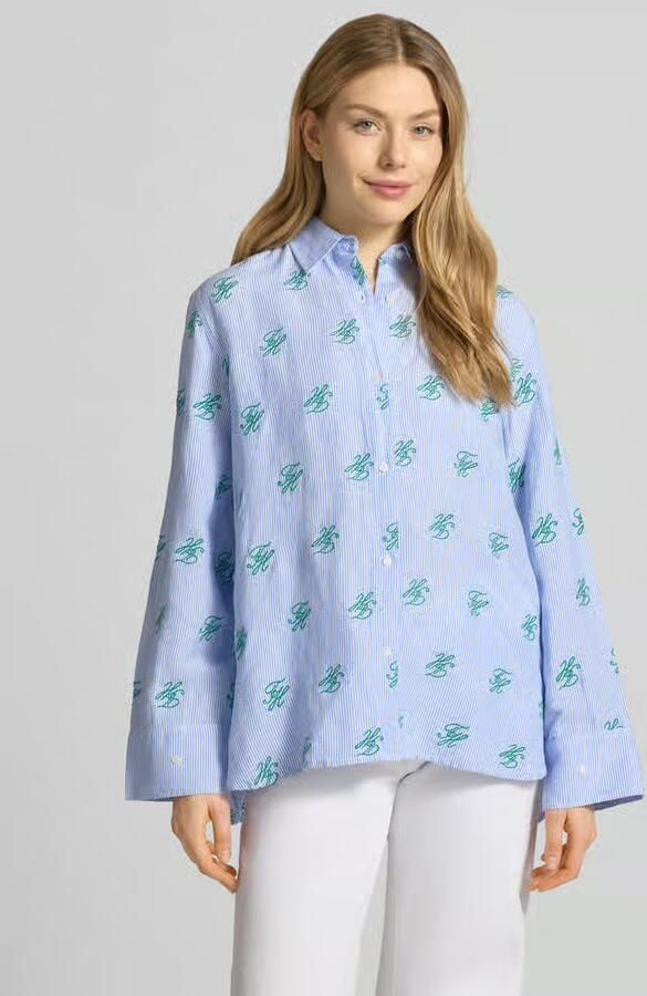 Tommy Hilfiger Oversized overhemdblouse aus mix van linnen en viscose - Foto 7