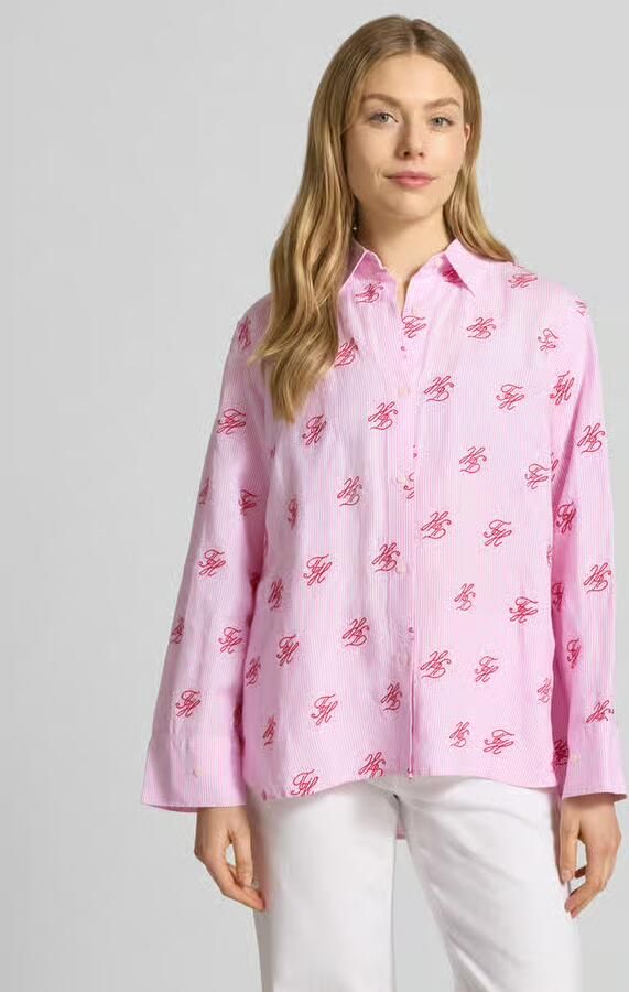 Tommy Hilfiger Oversized overhemdblouse aus mix van linnen en viscose - Foto 3