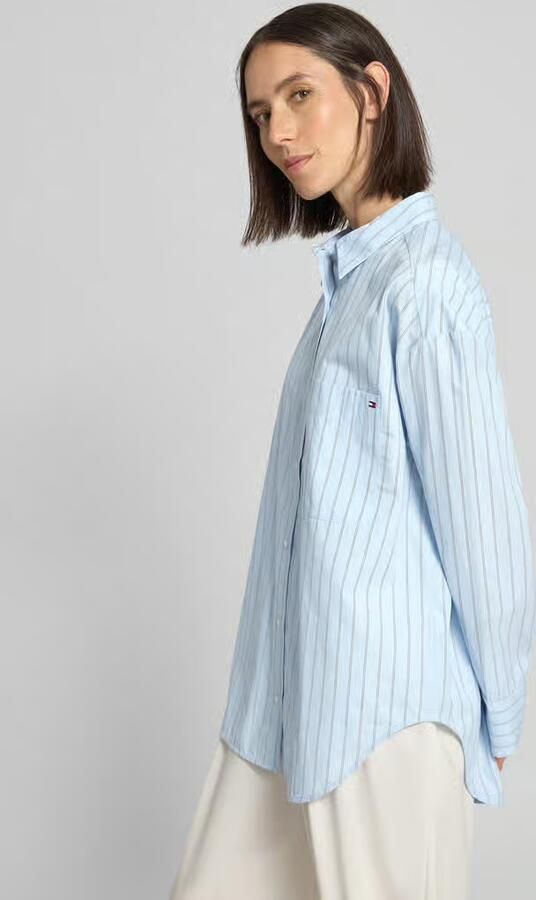 Tommy Hilfiger Oversized overhemdblouse van puur katoen - Foto 6