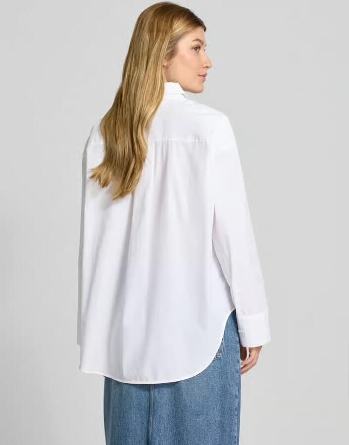 Tommy Hilfiger Oversized overhemdblouse van puur katoen