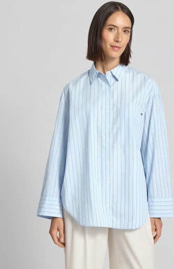 Tommy Hilfiger Oversized overhemdblouse van puur katoen - Foto 7