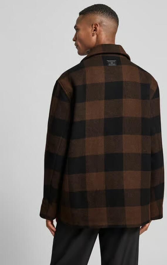 Tommy Hilfiger Oversized overhemdjack van wolmix