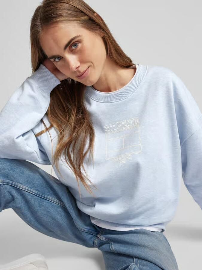 Tommy Hilfiger Oversized sweatshirt met ronde hals - Foto 2