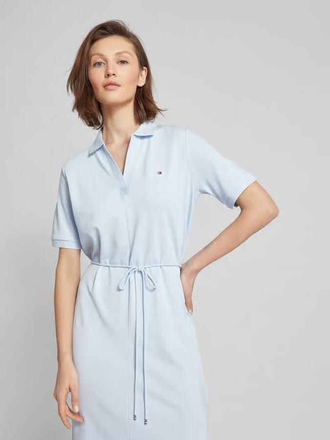 TOMMY HILFIGER Dames Jurken Opn Plkt Lyll Polo Dress Lichtblauw