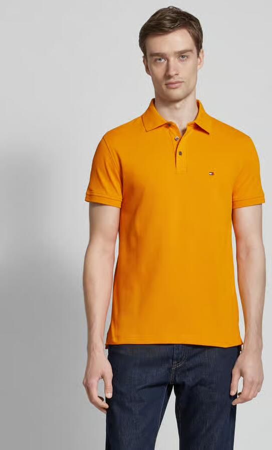Tommy Hilfiger Poloshirt met labelstitching - Foto 2