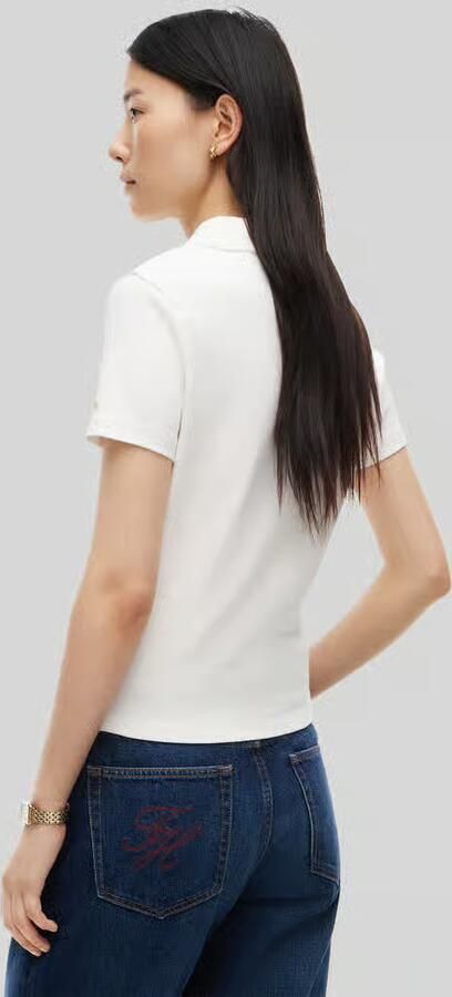Tommy Hilfiger Poloshirt van wolmix met zijdegehalte - Foto 3