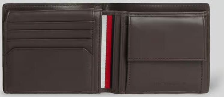 Tommy Hilfiger Portemonnee van echt leer met logo-applicatie - Foto 3