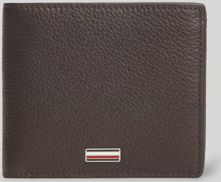 Tommy Hilfiger Portemonnee van echt leer met logo-applicatie - Foto 2