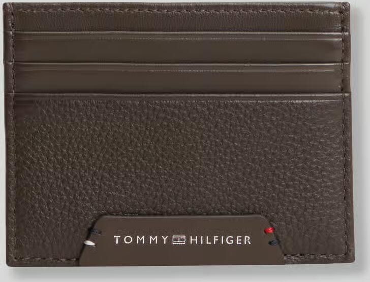 Tommy Hilfiger Portemonnee van echt rundleer model 'CORP CC HOLDER'