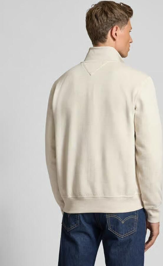 TOMMY HILFIGER Heren Truien & Vesten Essential Fleece 1 4 Zip Ecru - Foto 9