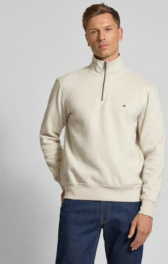 TOMMY HILFIGER Heren Truien & Vesten Essential Fleece 1 4 Zip Ecru - Foto 10