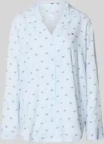 Tommy Hilfiger Pyjamabovendeel met logoprint van viscose