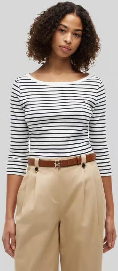 Tommy Hilfiger regular fit 3 4-shirt van puur katoen - Foto 5
