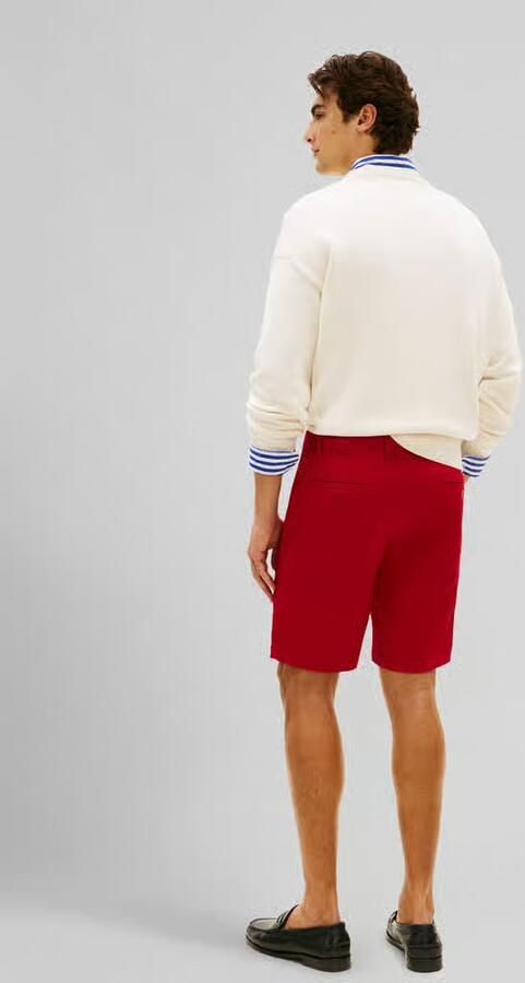 Tommy Hilfiger regular fit bermuda s van katoenmix