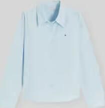 Tommy Hilfiger regular fit blouse met lange mouwen van puur katoen