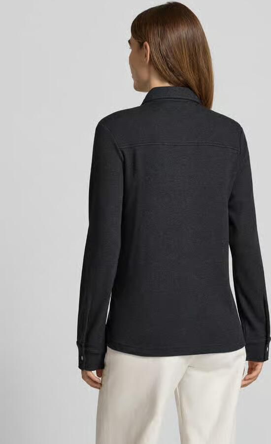 Tommy Hilfiger Regular fit blouse met lange mouwen van puur katoen