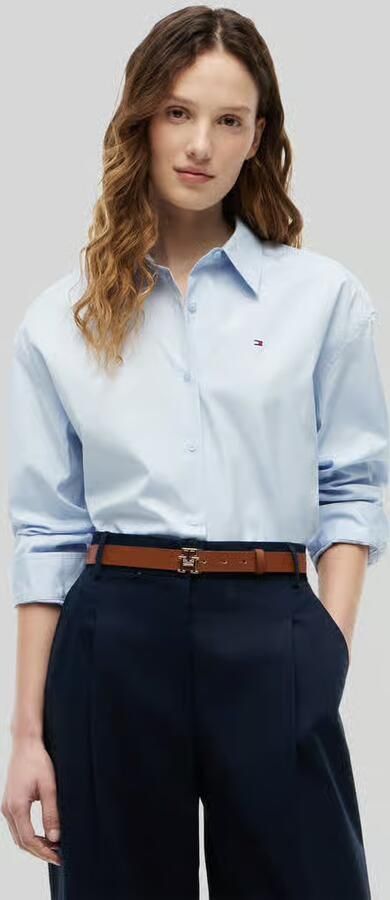 Tommy Hilfiger regular fit blouse met lange mouwen van puur katoen - Foto 3