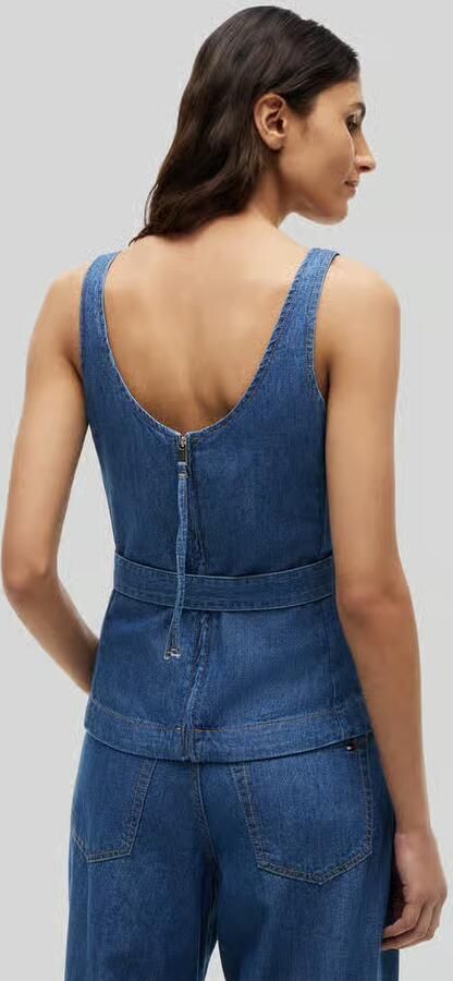 Tommy Hilfiger regular fit blousetop van puur katoen - Foto 3