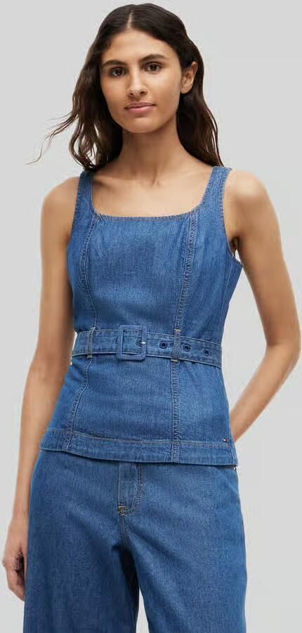 Tommy Hilfiger regular fit blousetop van puur katoen - Foto 2
