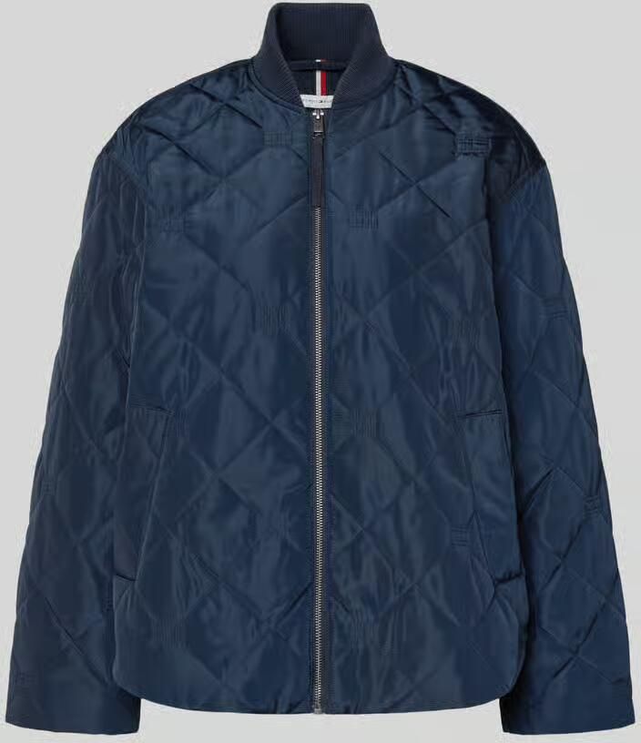 Tommy Hilfiger Regular fit bomberjack met collegekraag
