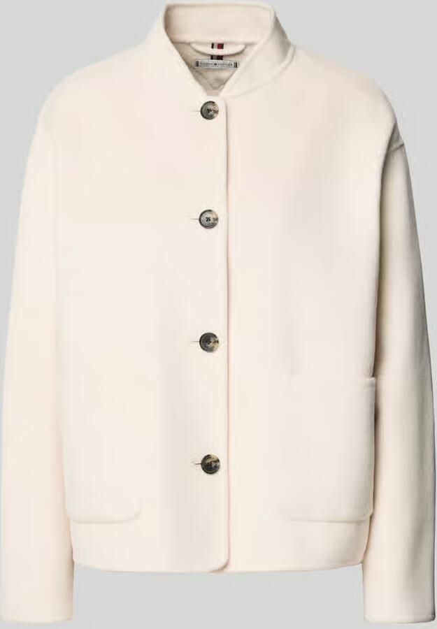 Tommy Hilfiger Regular fit bomberjack van wolmix