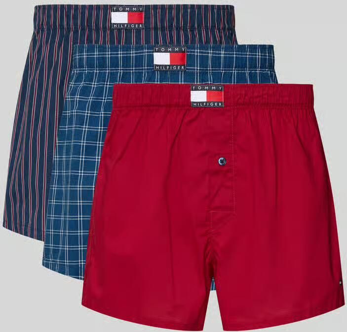 Tommy Hilfiger Regular fit boxershorts van puur katoen in een Set van 3 - Foto 2