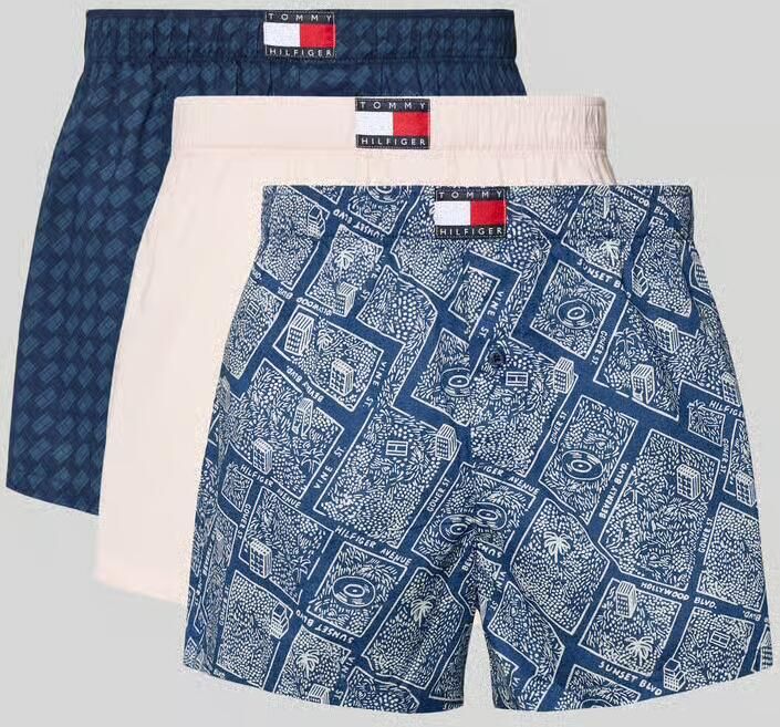 Tommy Hilfiger Regular fit boxershort van zuiver katoen in een set van3 stuks