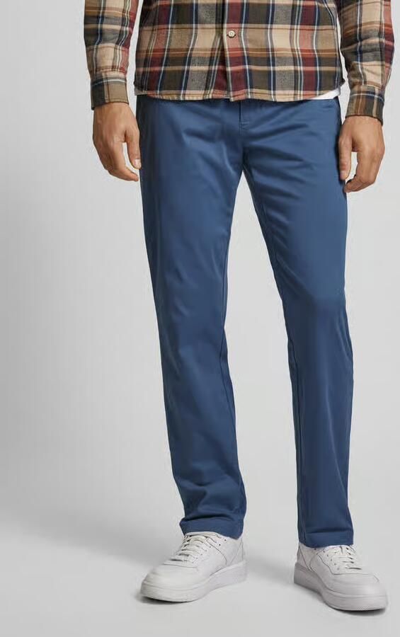 Tommy Hilfiger Chino DENTON CHINO SATIN met achterzakken met knoop logo-borduursel - Foto 12