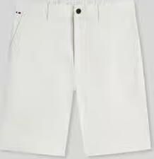 Tommy Hilfiger regular fit chino-shorts met labelstitching