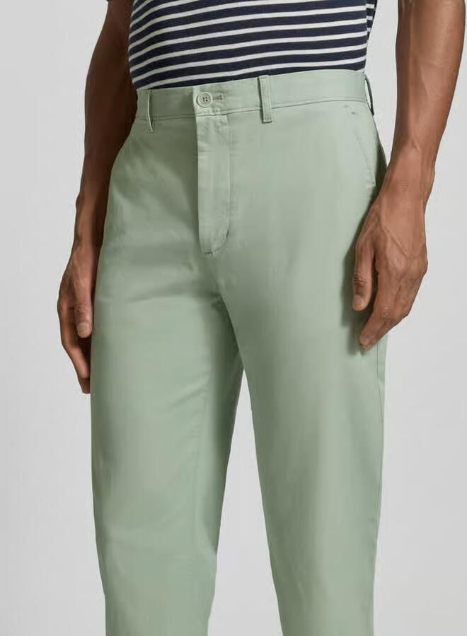 Tommy Hilfiger regular fit chino van katoenmix model 'Denton'