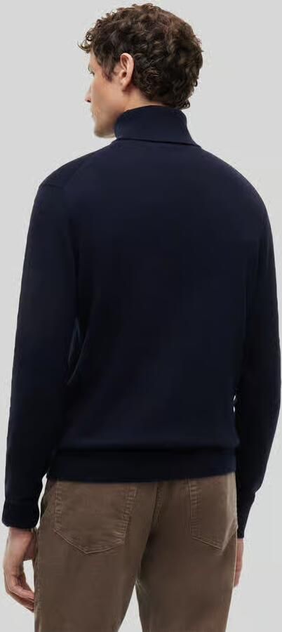 TOMMY HILFIGER Heren Truien & Vesten Pima Org Ctn Cashmere Roll Neck Donkerblauw - Foto 12