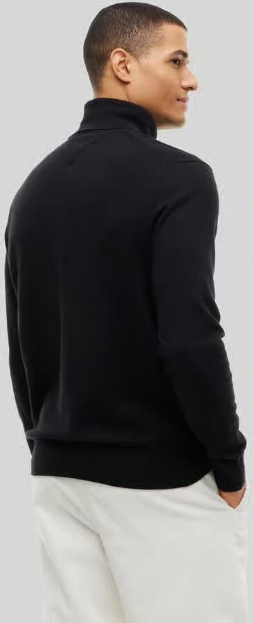 Tommy Hilfiger Zwarte Sweaters met Iconische Tape en Turtleneck Kraag Black Heren - Foto 9