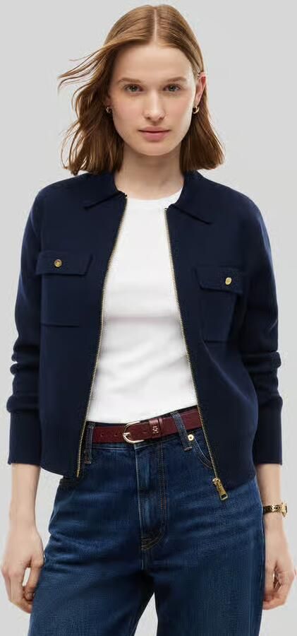 Tommy Hilfiger Regular fit gebreid jack met borstzakken - Foto 3