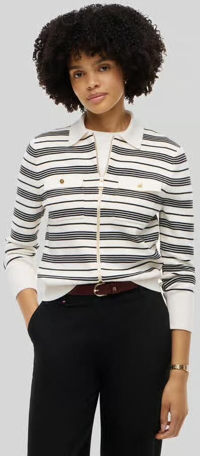 Tommy Hilfiger Regular fit gebreid jack met borstzakken - Foto 2