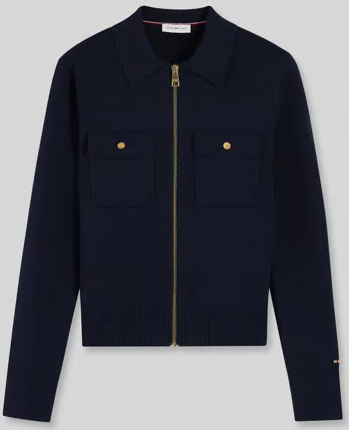 Tommy Hilfiger Regular fit gebreid jack met borstzakken - Foto 2