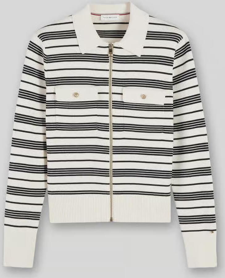 Tommy Hilfiger Regular fit gebreid jack met borstzakken - Foto 2