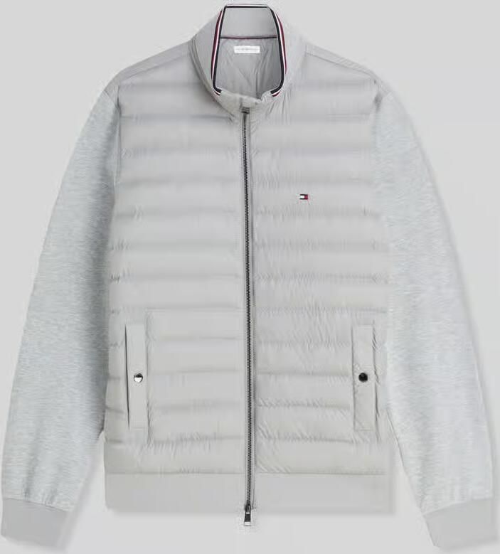 Tommy Hilfiger regular fit gebreid jack met doorgestikte inzet van katoenmix - Foto 2