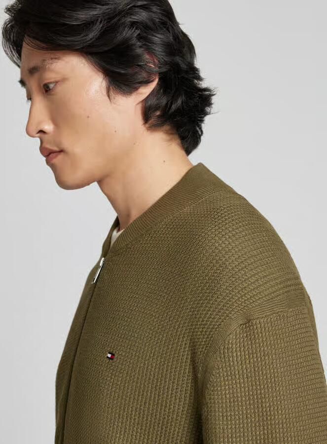 Tommy Hilfiger Regular fit gebreid jack met ritssluiting - Foto 2