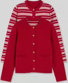 Tommy Hilfiger Regular fit gebreid jack van katoenmix