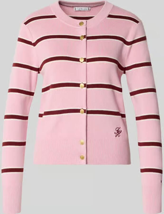 Tommy Hilfiger Regular fit gebreid jack van puur katoen - Foto 2