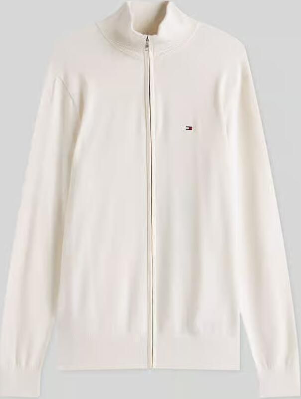 Tommy Hilfiger Regular fit gebreid jack van puur katoen - Foto 2