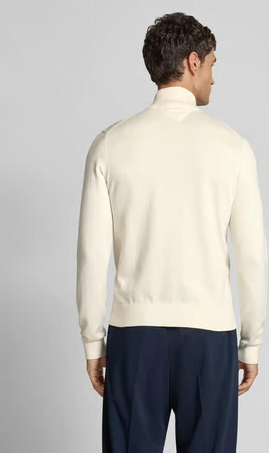 Tommy Hilfiger regular fit gebreid jack van puur katoen