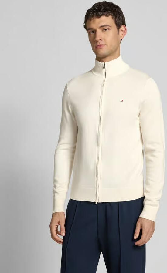 Tommy Hilfiger regular fit gebreid jack van puur katoen - Foto 2