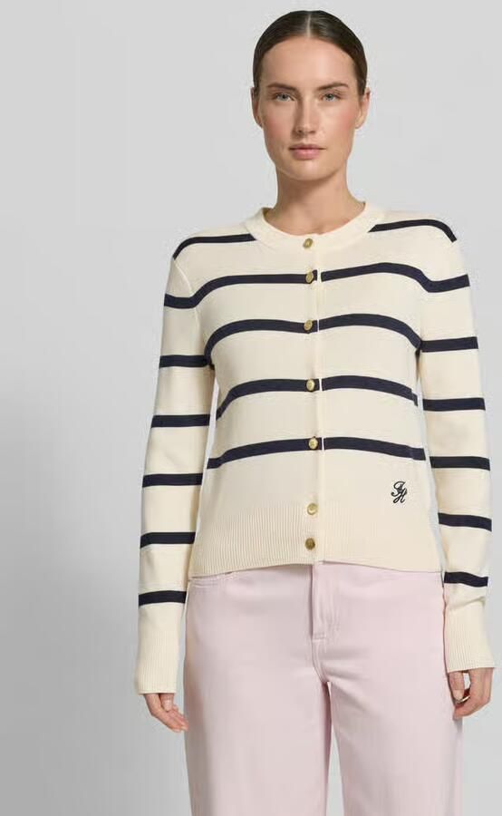 Tommy Hilfiger Regular fit gebreid jack van puur katoen - Foto 3