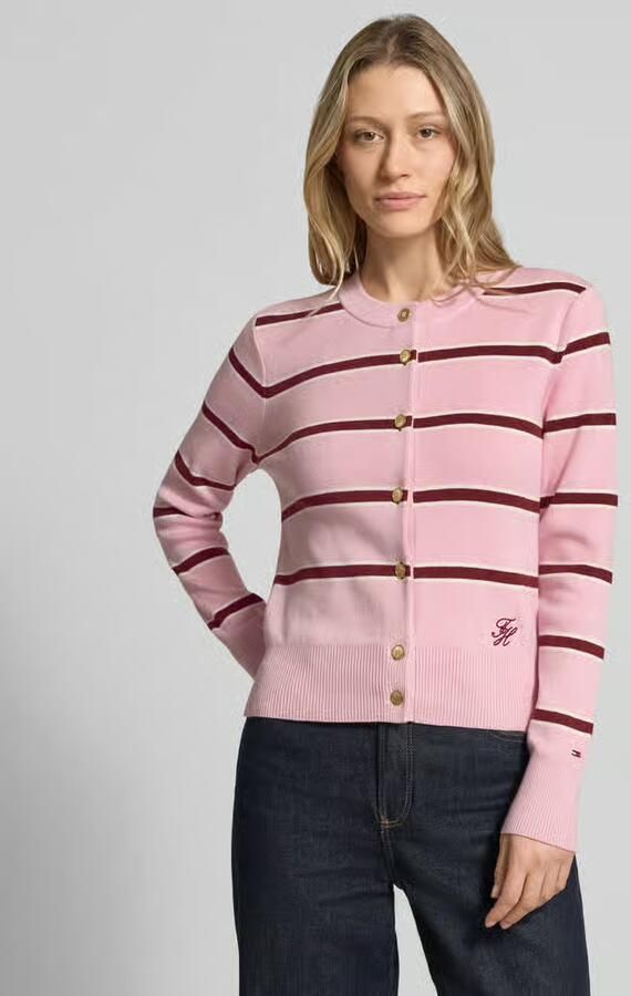 Tommy Hilfiger Regular fit gebreid jack van puur katoen - Foto 4