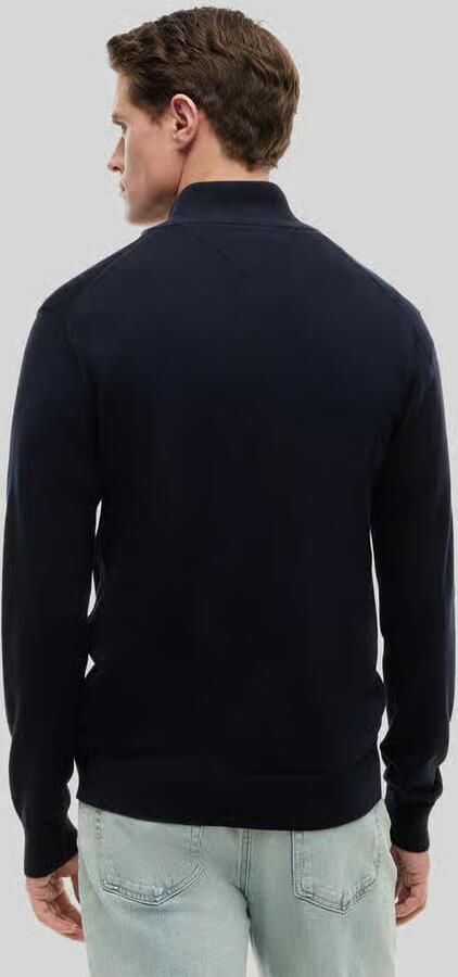 Tommy Hilfiger Gebreid jack met logostitching model 'ESSENTIAL' - Foto 7