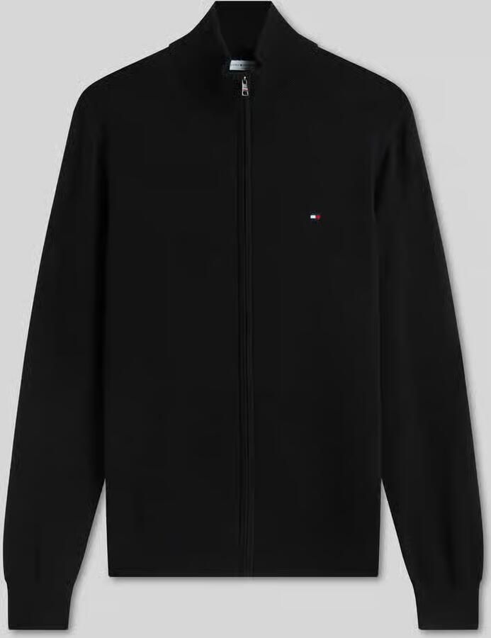 Tommy Hilfiger regular fit gebreid jack van puur katoen - Foto 2